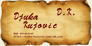 Đuka Kujović vizit kartica